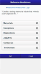 Mobile Screenshot of headstones.net.au